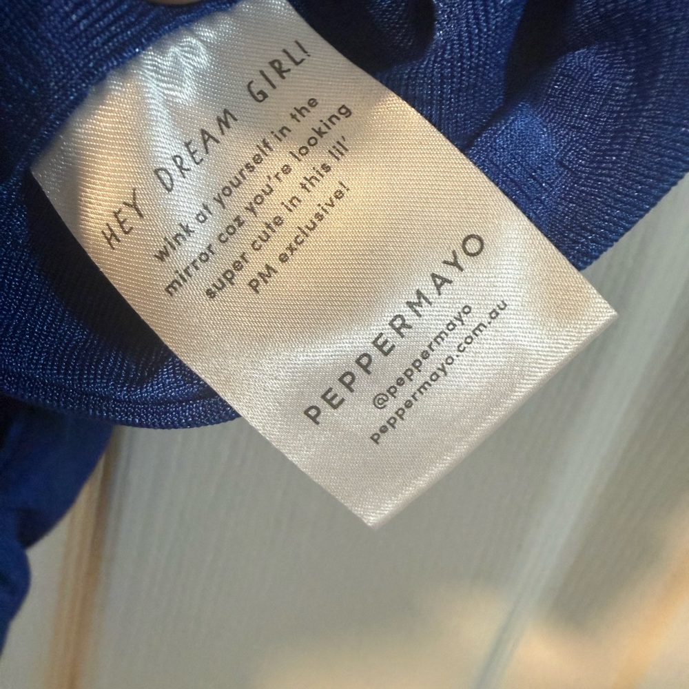 Peppermayo - Harlow Crop Top in Colbalt Blue - Size US 4 - NWT - Picture 6 of 6